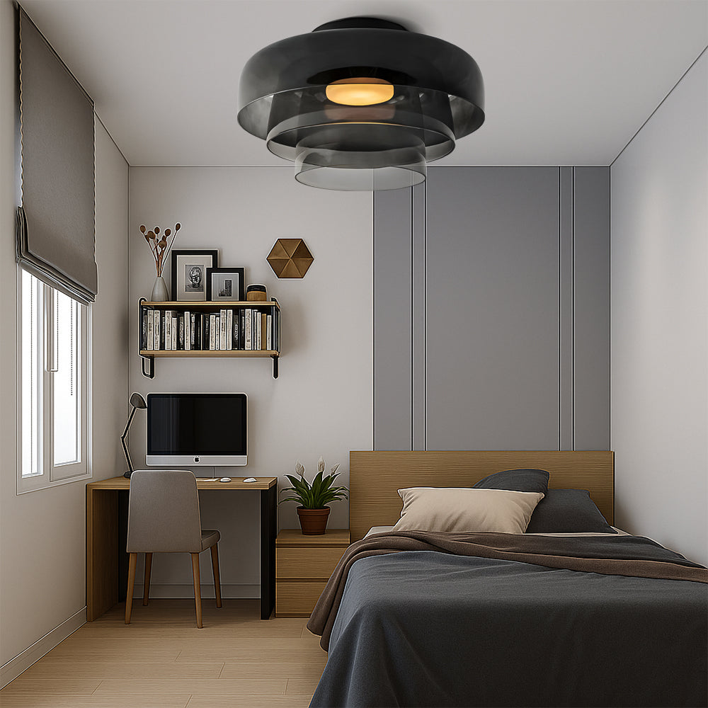 Lampe Suspendue en Verre Stratifié | Design Bauhaus Minimaliste et Élégant