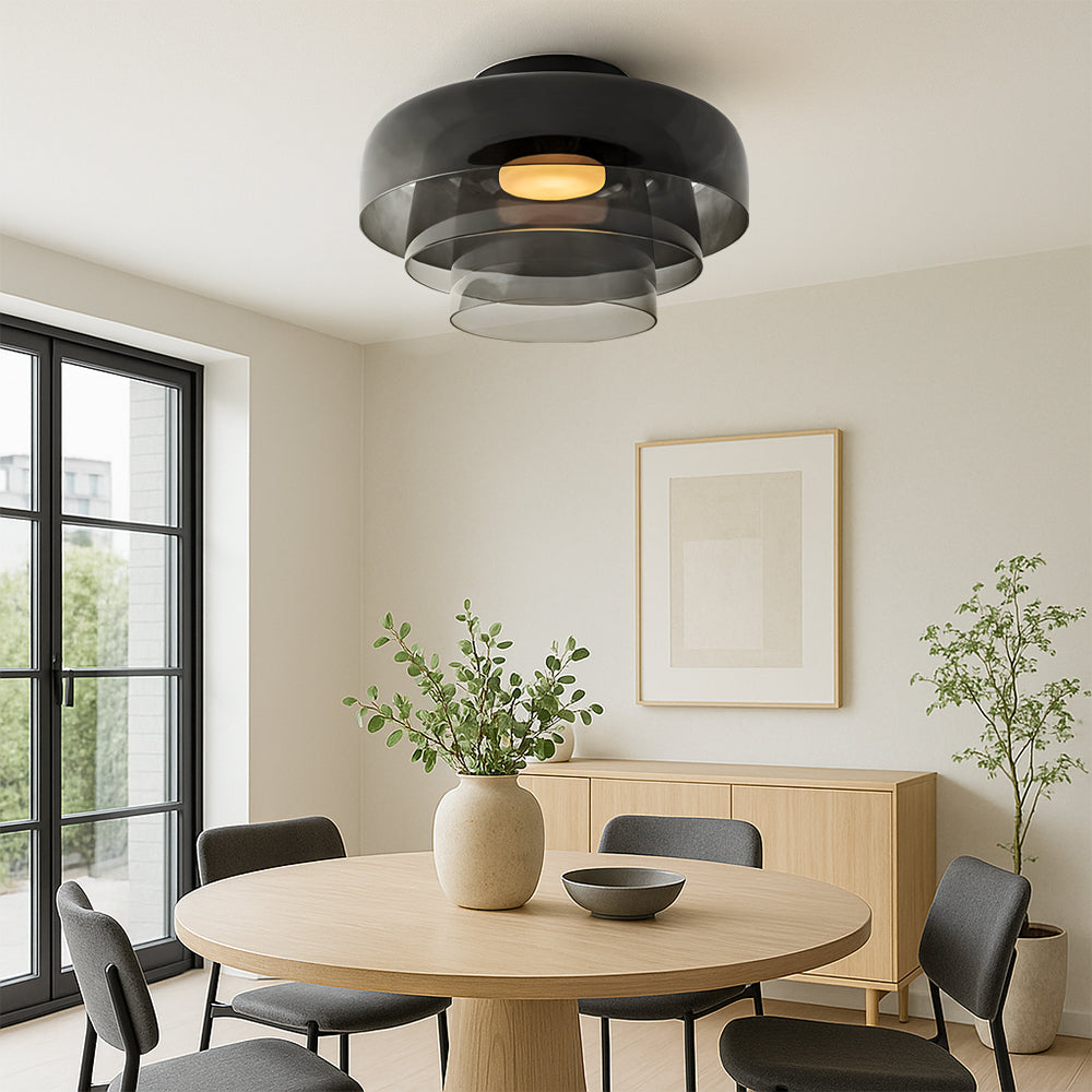 Lampe Suspendue en Verre Stratifié | Design Bauhaus Minimaliste et Élégant