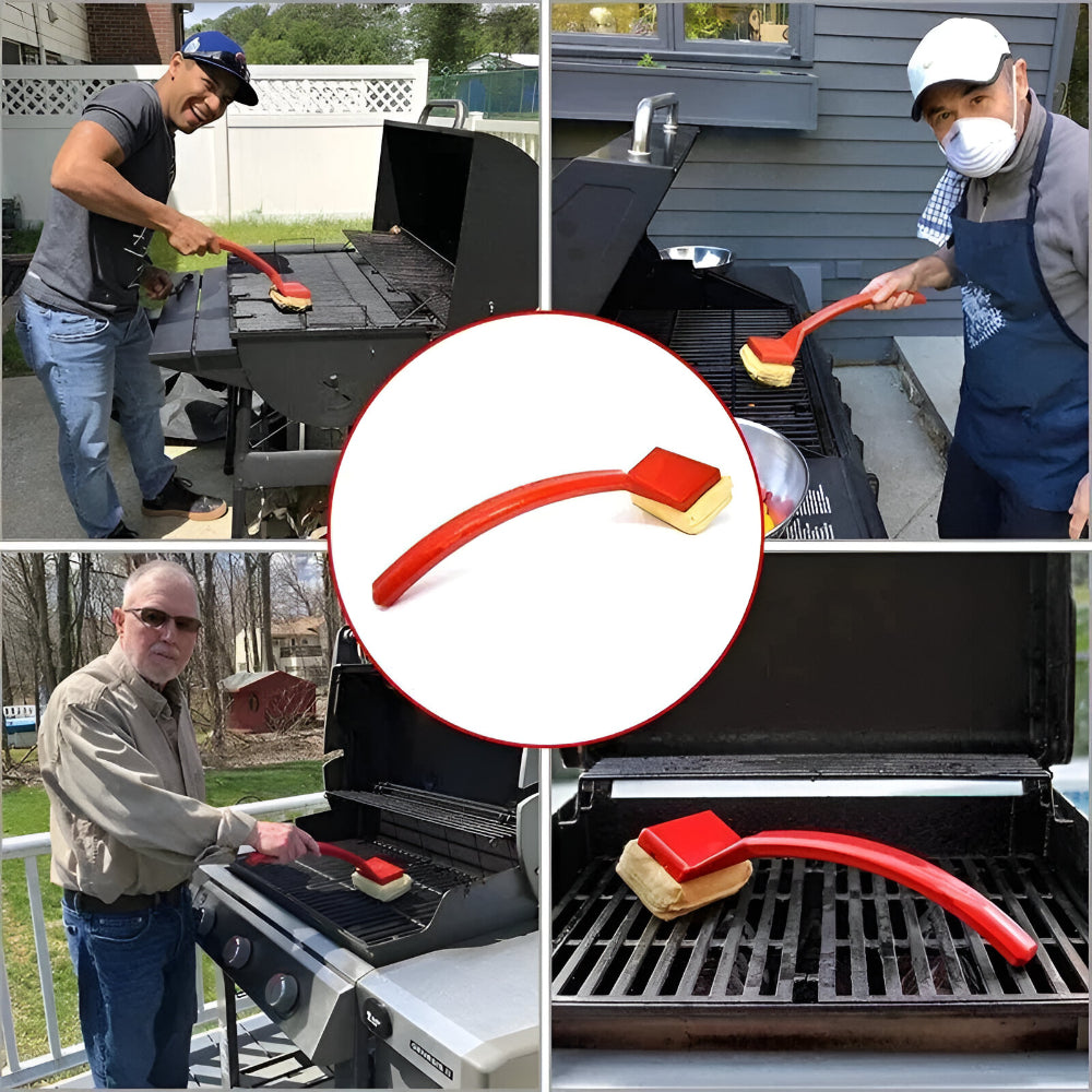 Brosse de Nettoyage pour Grill – Outil Vapeur avec Manche Long