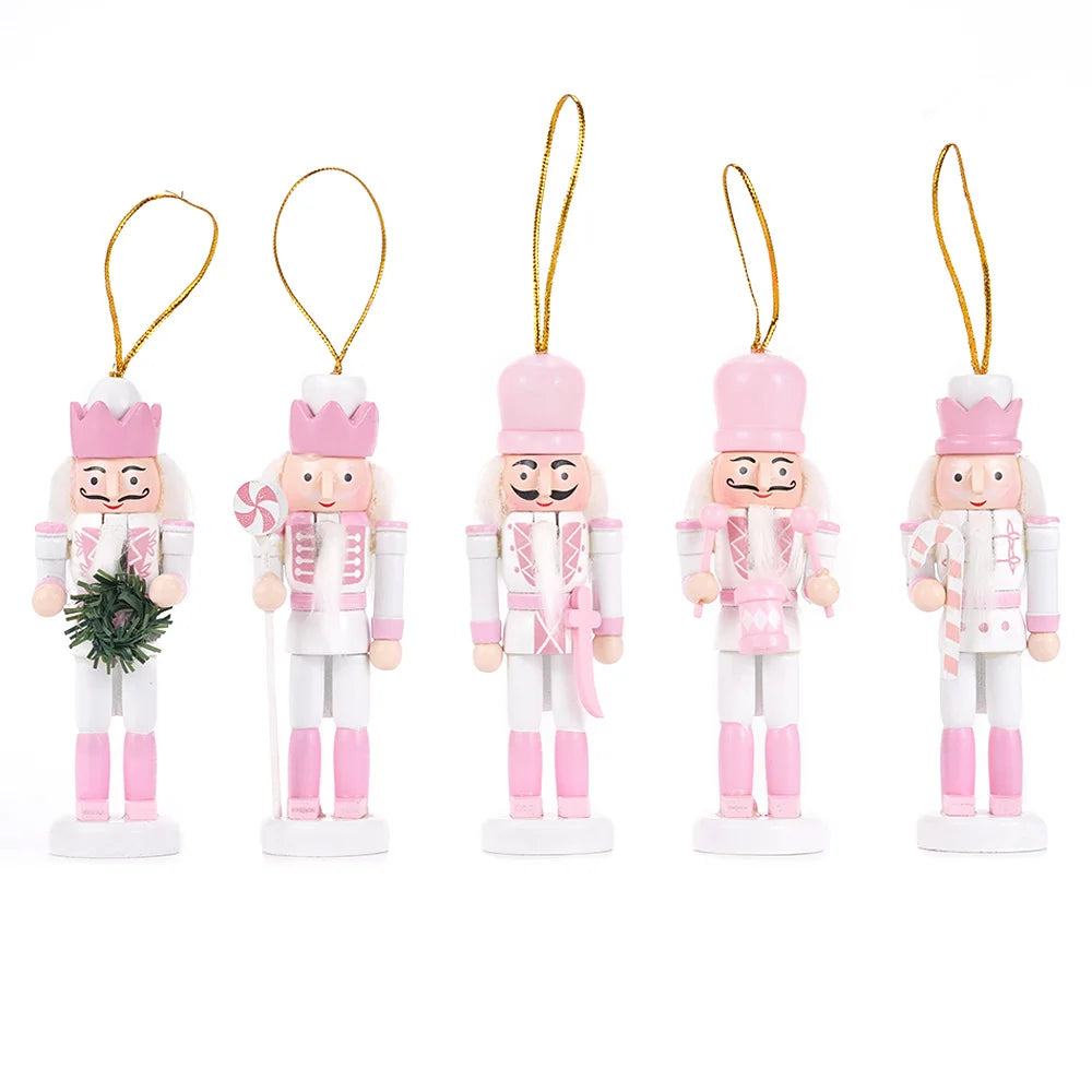 Marionnettes Casse-Noisette en Bois | Décoration Élégante pour Noël