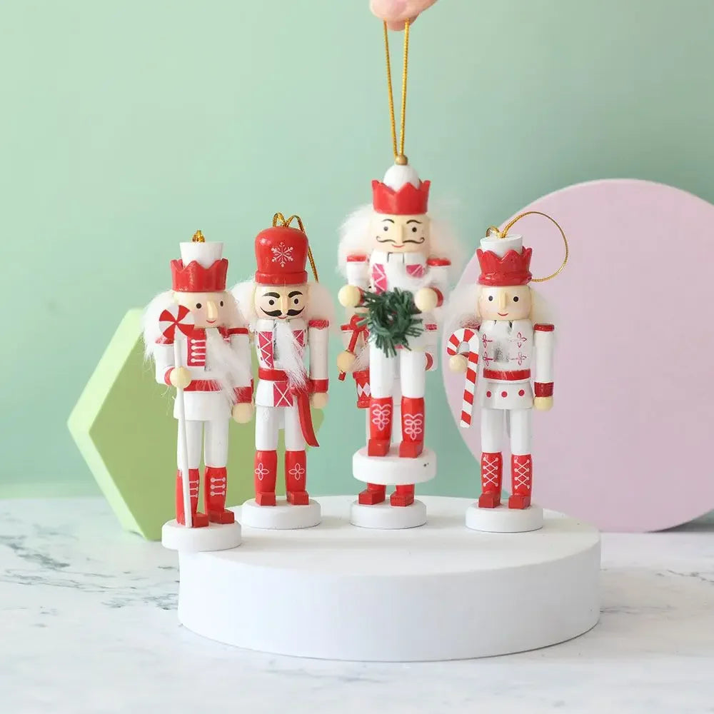 Marionnettes Casse-Noisette en Bois | Décoration Élégante pour Noël