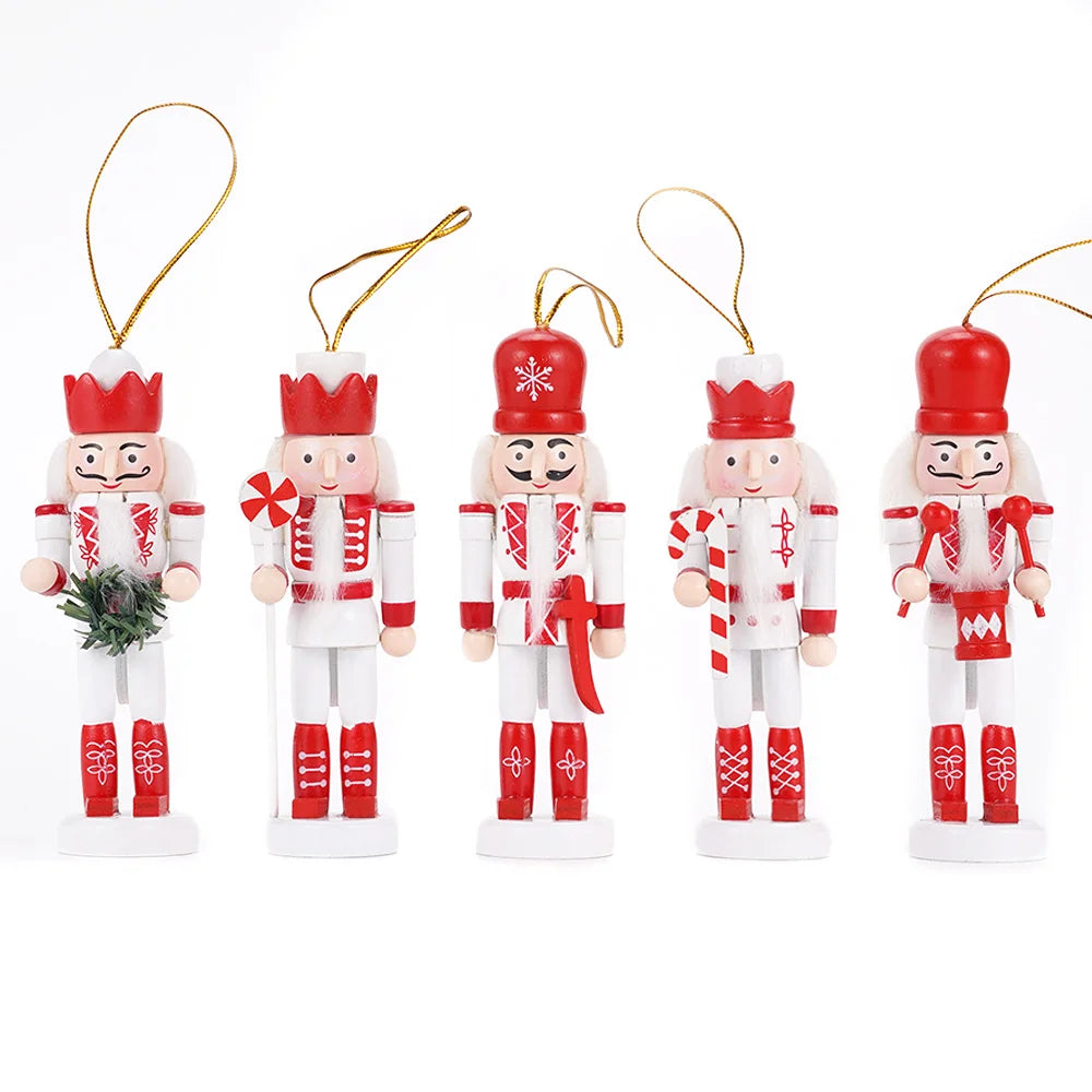 Marionnettes Casse-Noisette en Bois | Décoration Élégante pour Noël