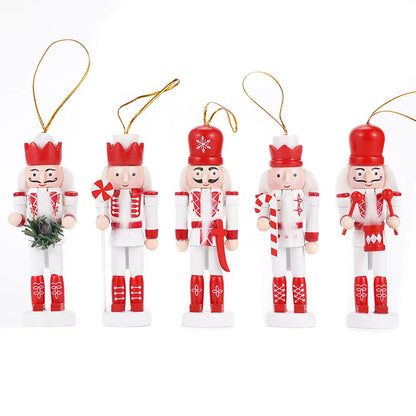 Marionnettes Casse-Noisette en Bois | Décoration Élégante pour Noël