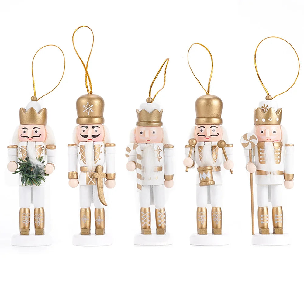 Marionnettes Casse-Noisette en Bois | Décoration Élégante pour Noël