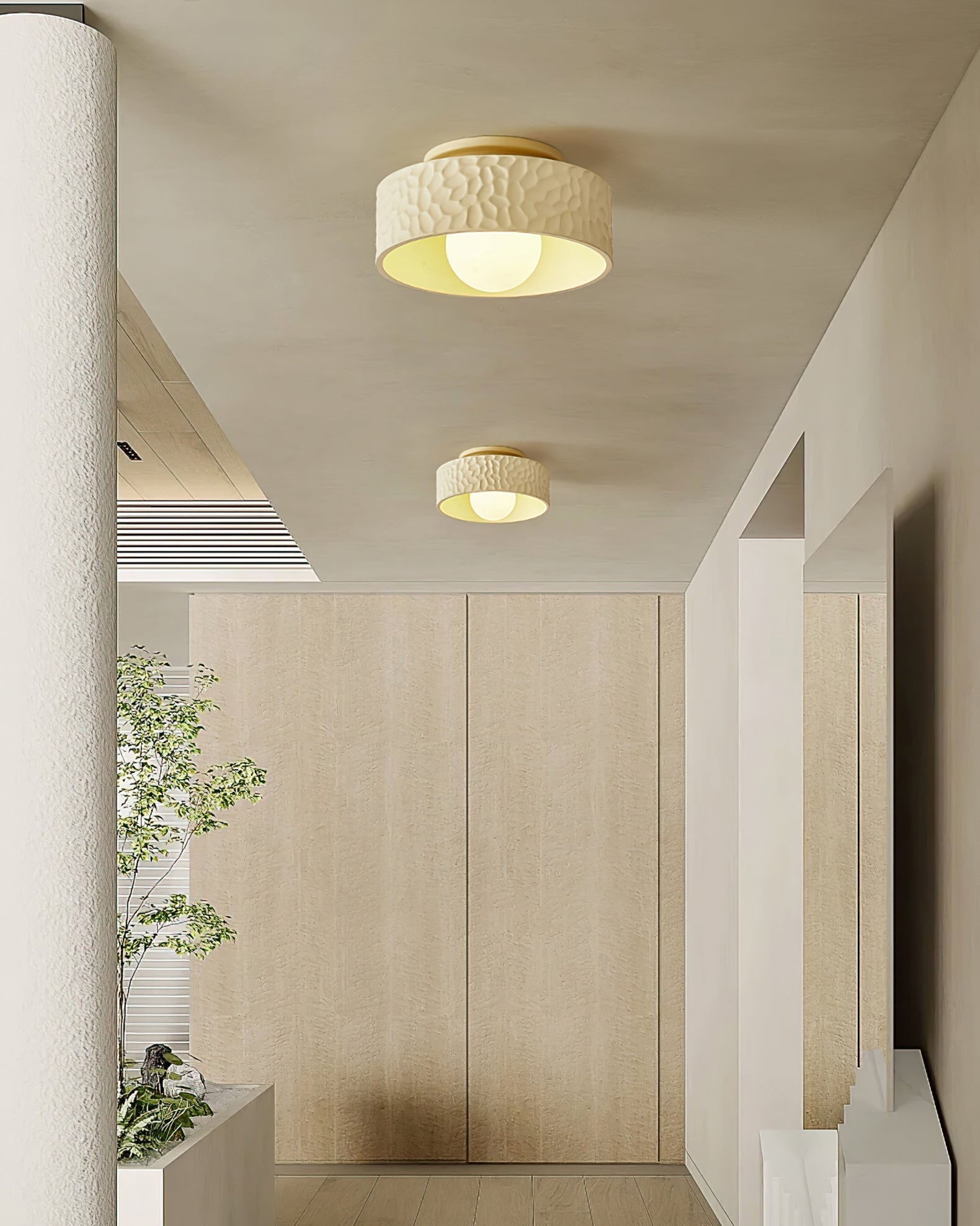 Plafonnier Moderne en Verre | Éclairage Élégant et Minimaliste