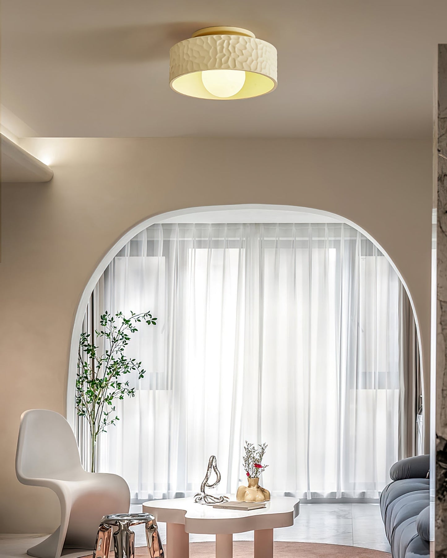 Plafonnier Moderne en Verre | Éclairage Élégant et Minimaliste