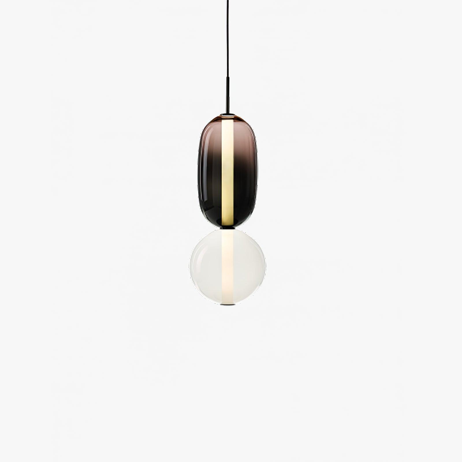 Pendentif en Verre Élégant | Brillance Transparente et Design Moderne