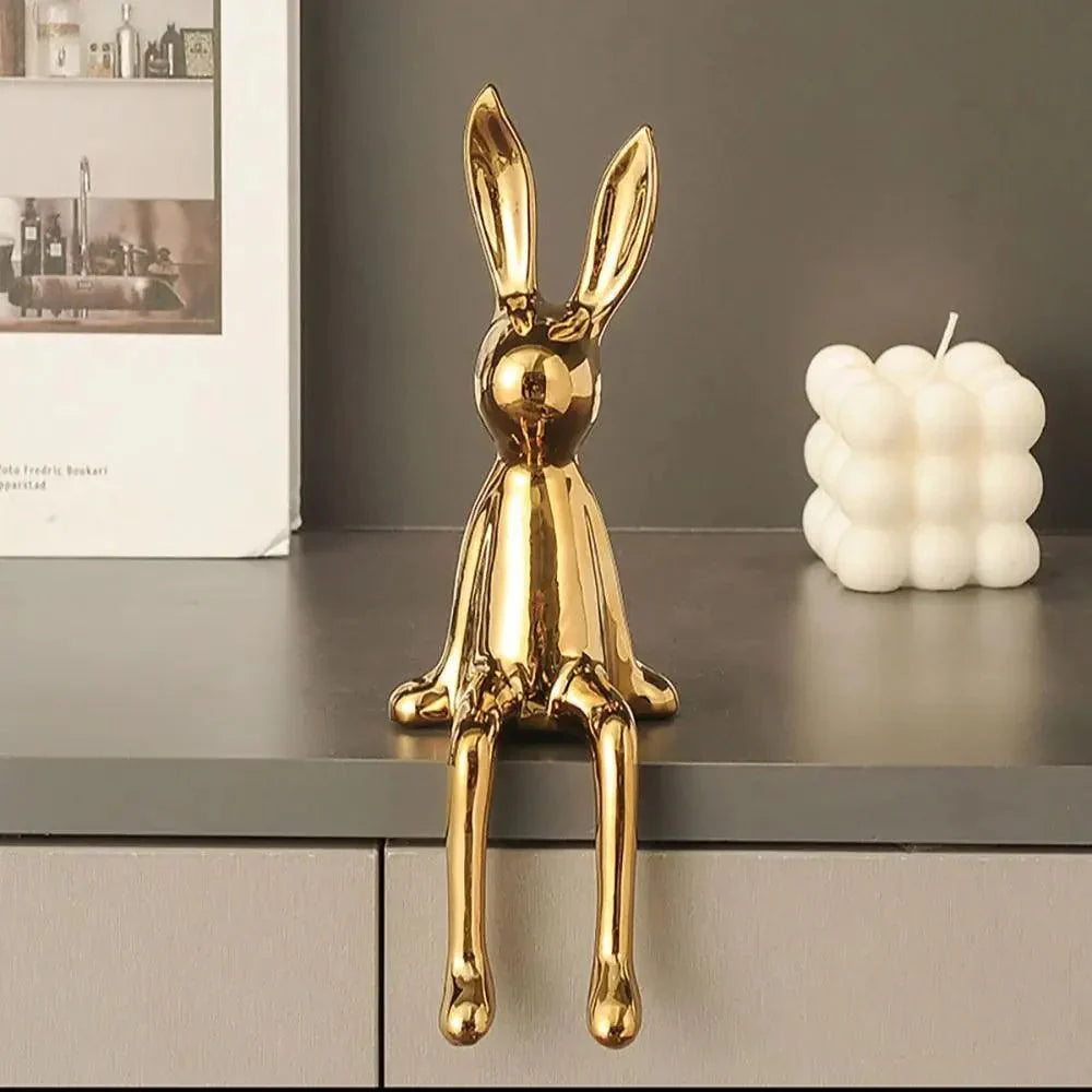 Ornement de Lapin Élégant | Décoration Chic et Joyeuse pour Intérieur