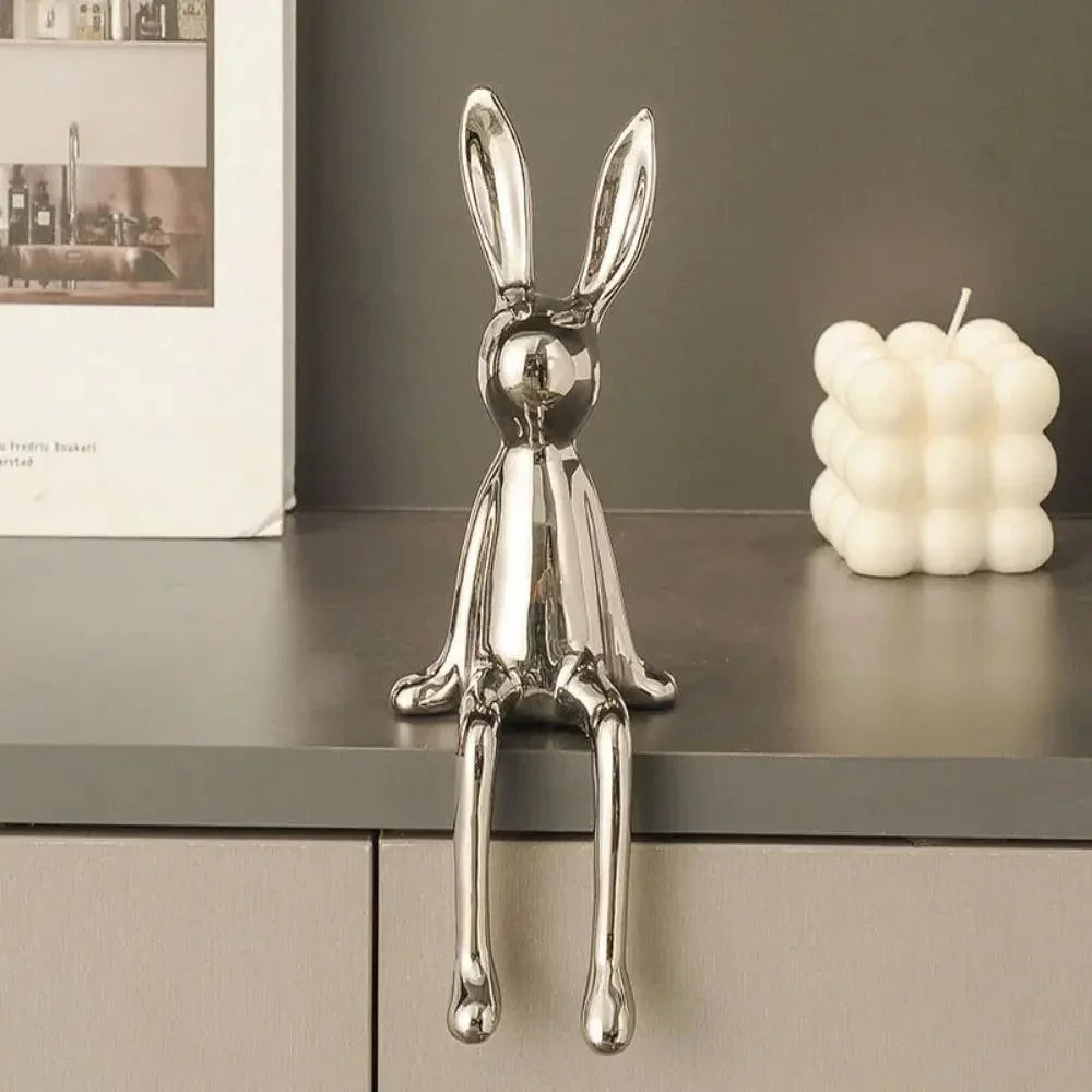 Ornement de Lapin Élégant | Décoration Chic et Joyeuse pour Intérieur