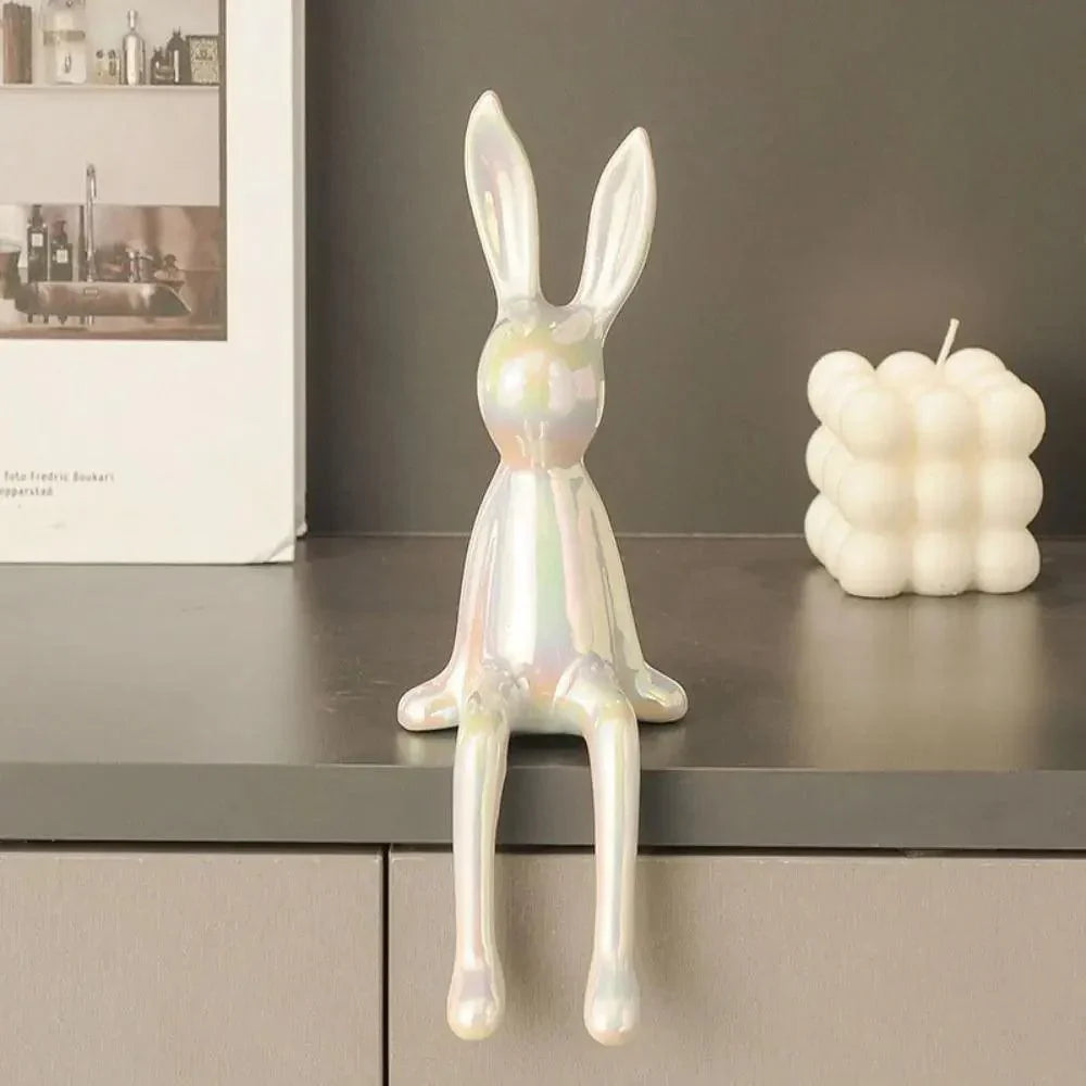 Ornement de Lapin Élégant | Décoration Chic et Joyeuse pour Intérieur