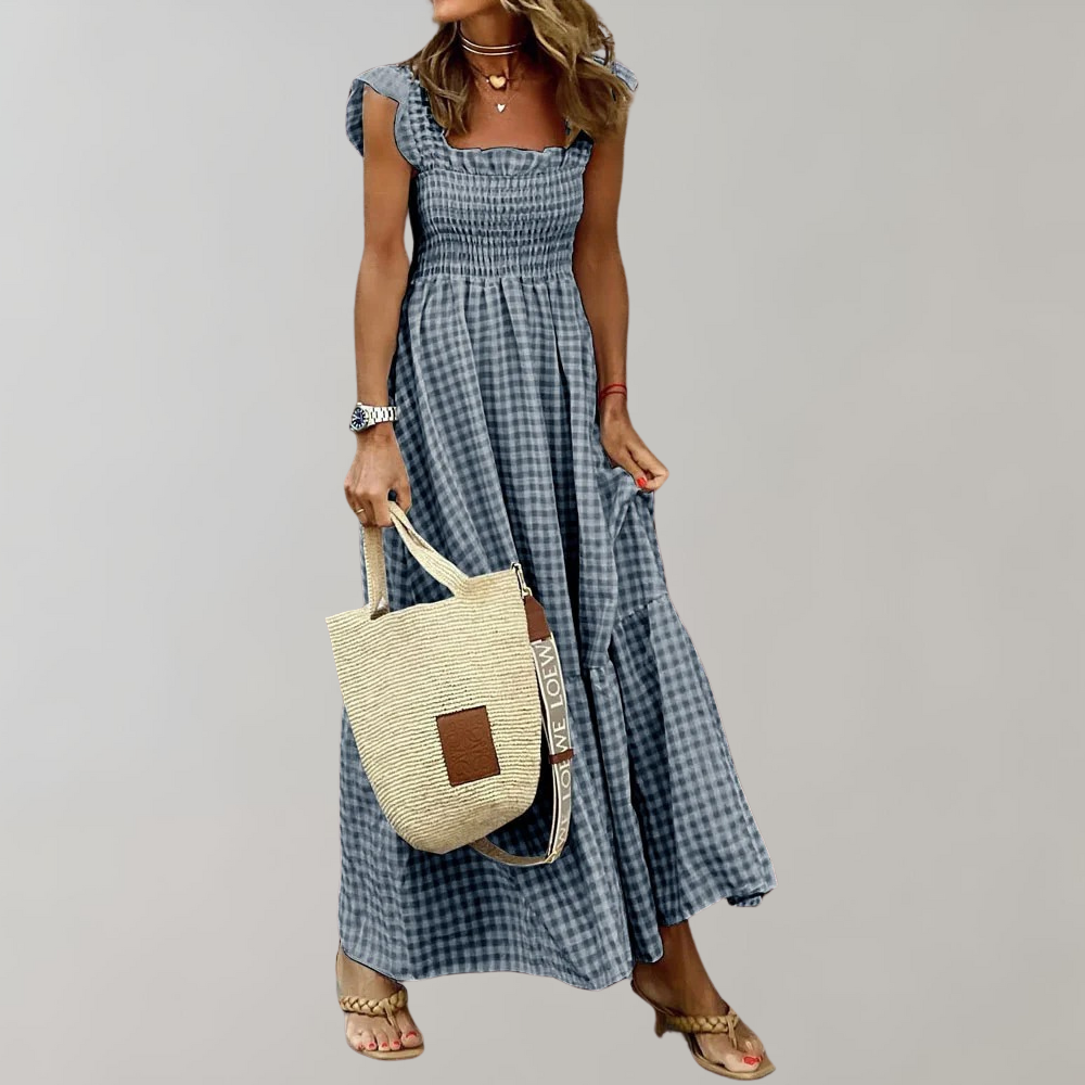 Robe d'été rétro pour Femmes | Confort et Élégance en Toute Saison