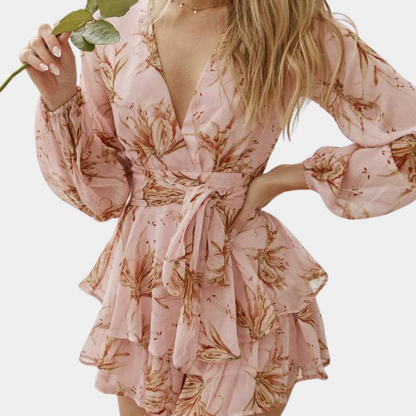 Robe Mini Fleurie Femme | Élégante et Confortable pour l'Été
