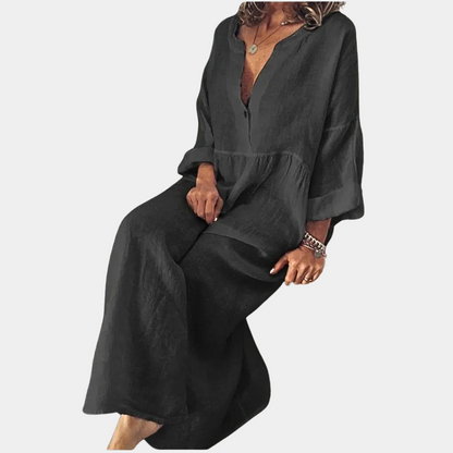 Robe Longue en Coton pour Femmes | Élégante et Confortable en Grande Taille