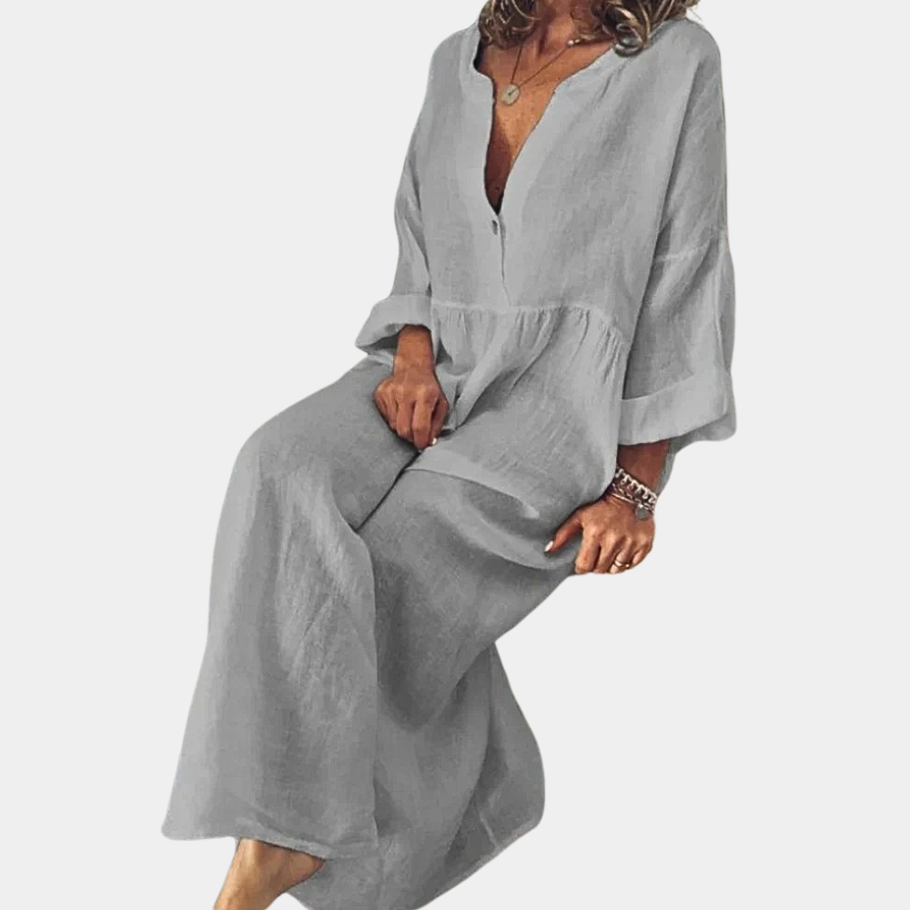 Robe Longue en Coton pour Femmes | Élégante et Confortable en Grande Taille