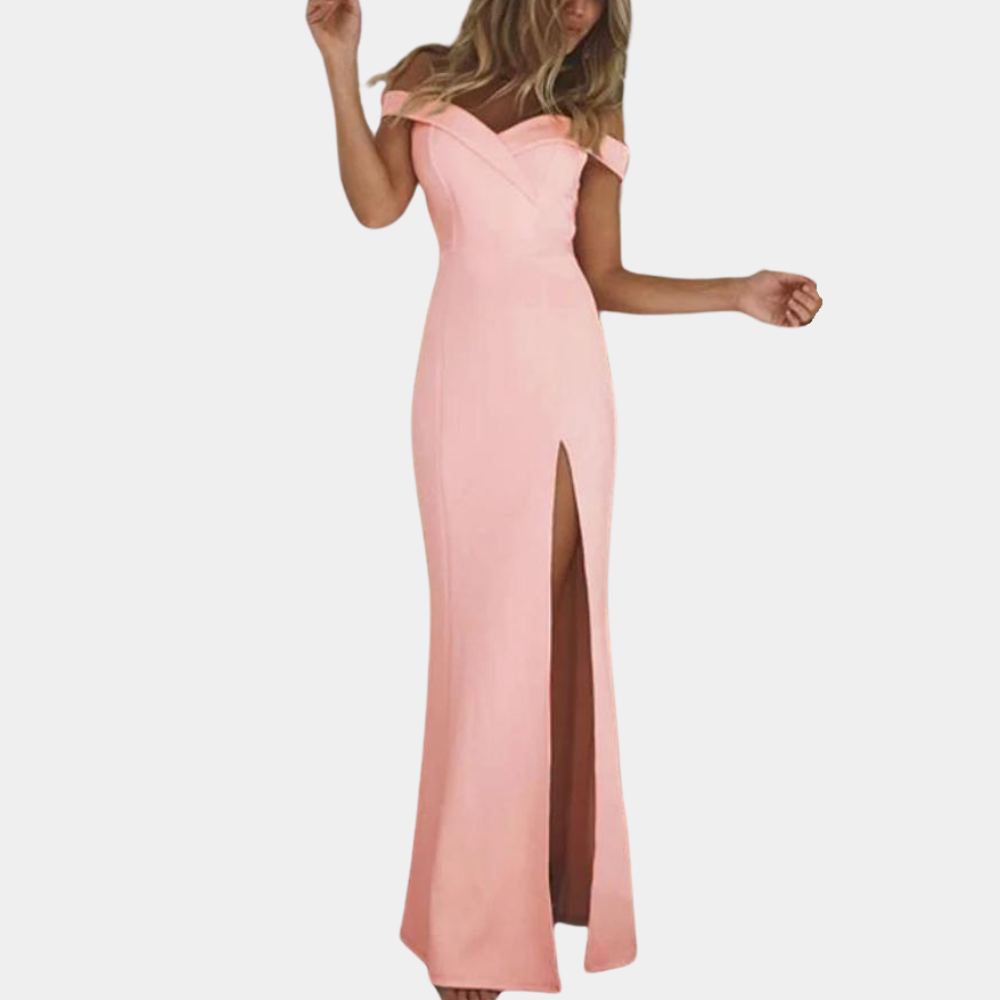 Robe d'été à Épaules Dénudées | Élégance et Confort pour Événements