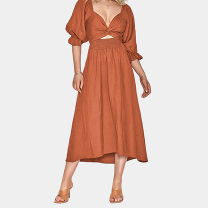 Robe d'Été Noire pour Femmes | Tissu Respirant et Confortable