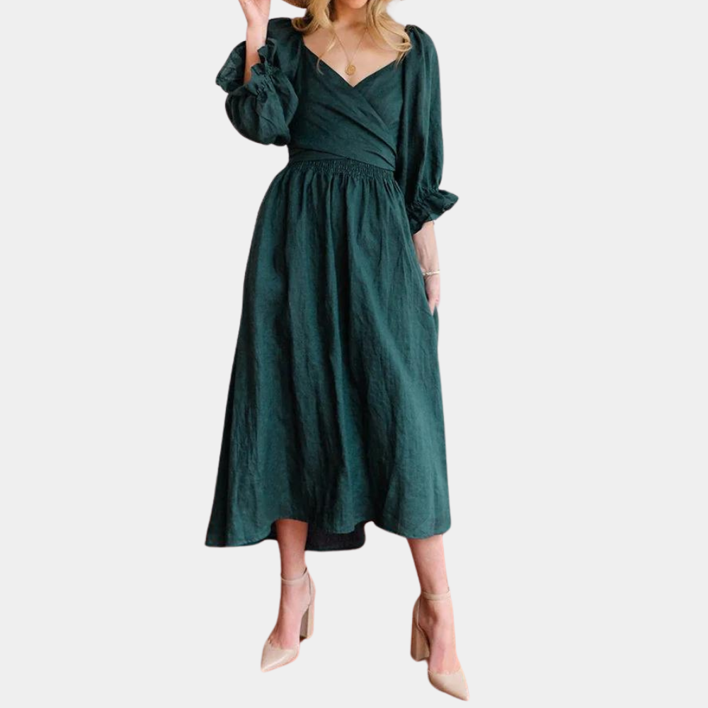 Robe d'Été Noire pour Femmes | Tissu Respirant et Confortable