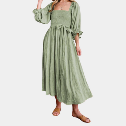 Robe d'Été Noire pour Femmes | Tissu Respirant et Confortable