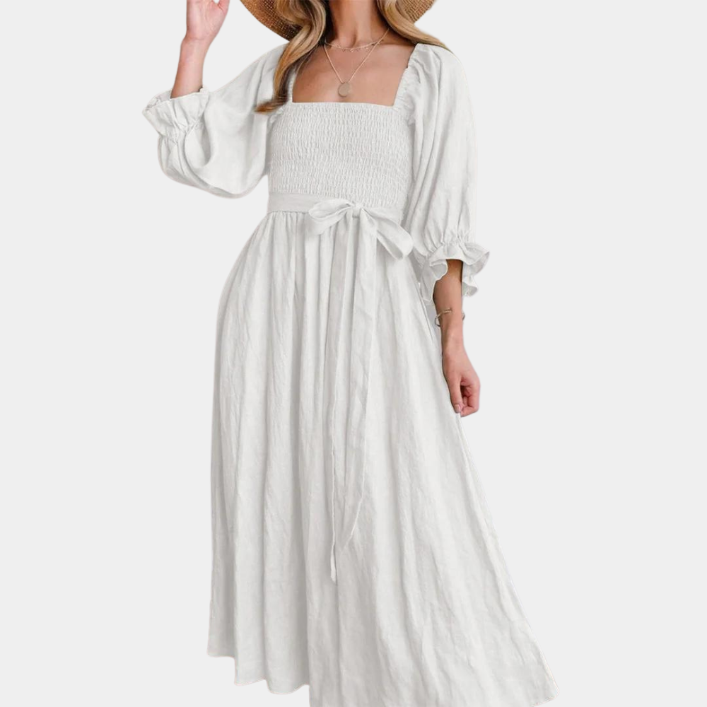 Robe d'Été Noire pour Femmes | Tissu Respirant et Confortable