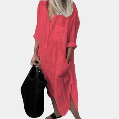 Robe Longue Légère pour Femmes | Confort et Style d'Été Respirant