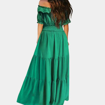 Robe Maxi Épaules Dénudées Femme | Élégante et Confortable pour l'Été