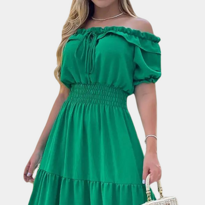 Robe Maxi Épaules Dénudées Femme | Élégante et Confortable pour l'Été