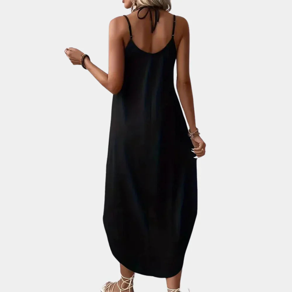 Robe Camisole à Col V pour Femmes | Tissu Léger et Bretelles Ajustables