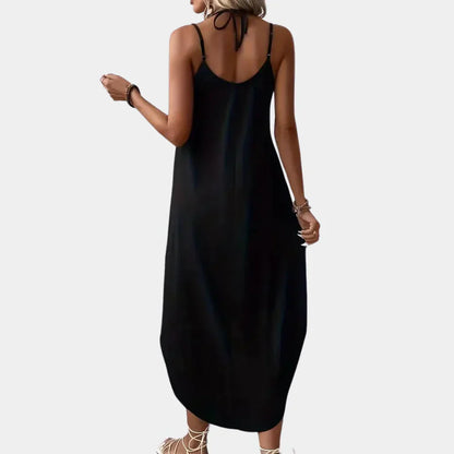 Robe Camisole à Col V pour Femmes | Tissu Léger et Bretelles Ajustables