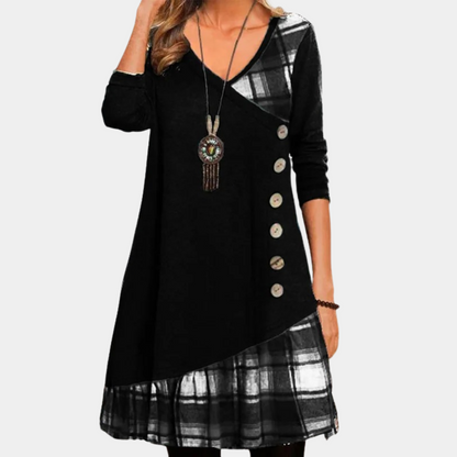 Robe Midi à Carreaux pour Femmes | Chic et Confortable pour le Printemps