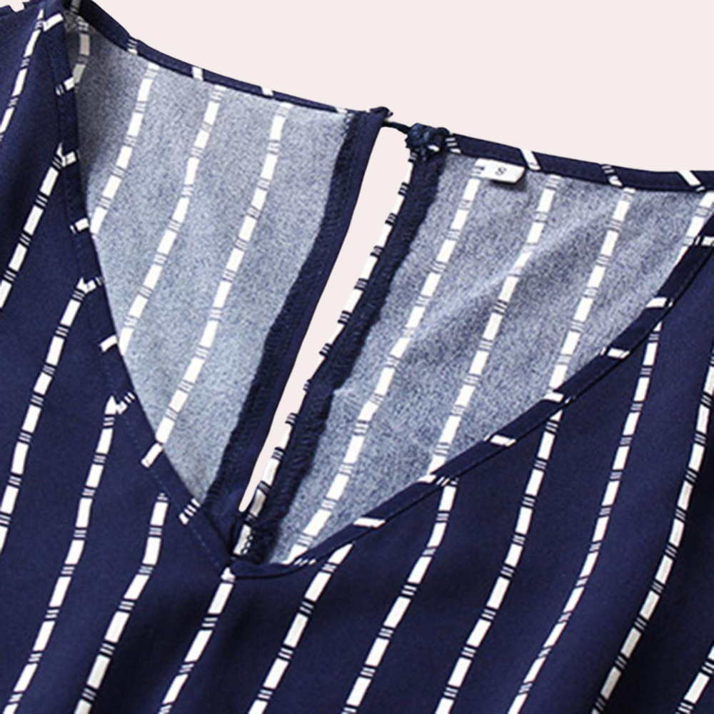 Robe Midi Bohème Élégante | Soie Aérée à Col V pour l'Été