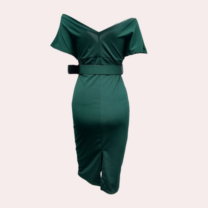 Robe de Soirée Épaule Dégagée Femme | Élégante et Confortable pour Événements Formels