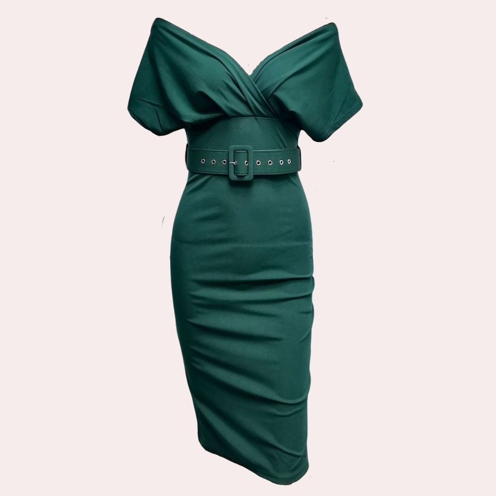 Robe de Soirée Épaule Dégagée Femme | Élégante et Confortable pour Événements Formels