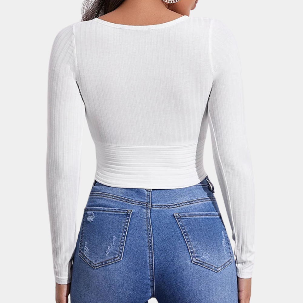 Top Court Femme Décolleté en V | Chic et Confortable pour l'Été