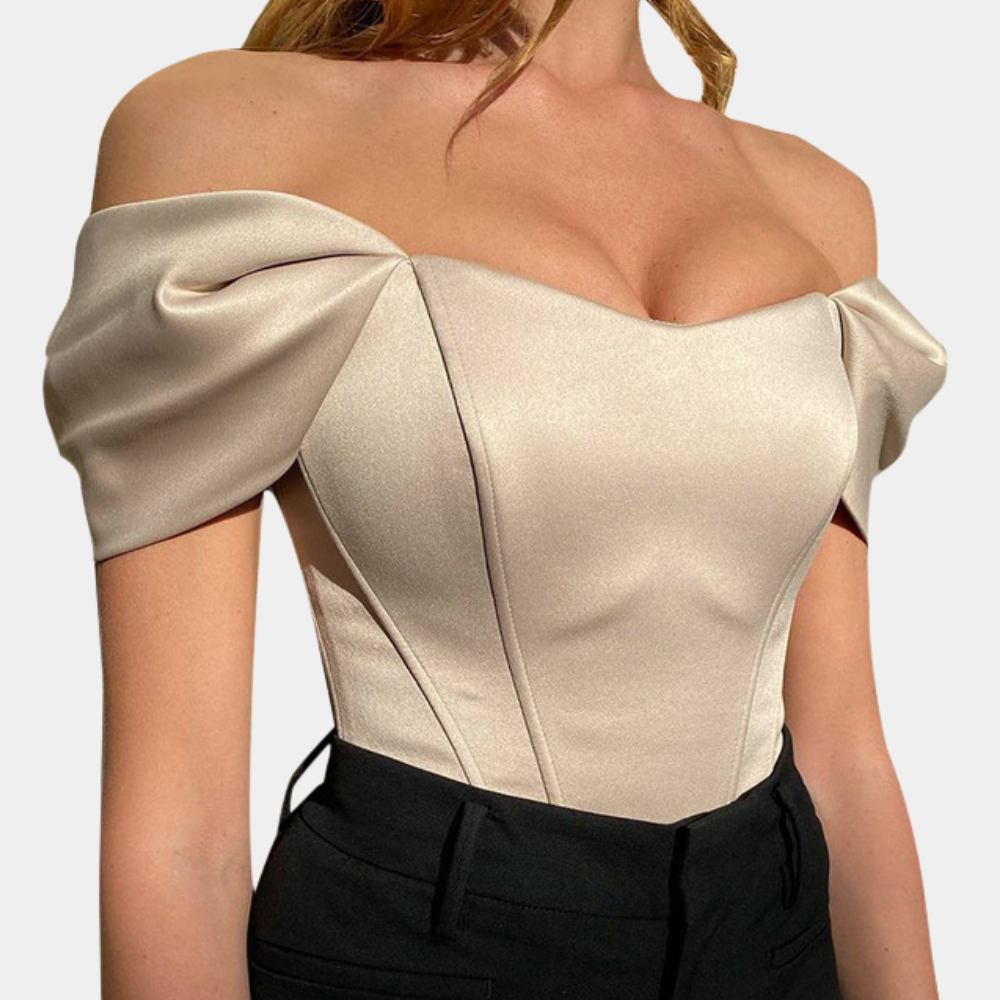 Top Off-Shoulder en Coton | Élégance Confortable et Polyvalente