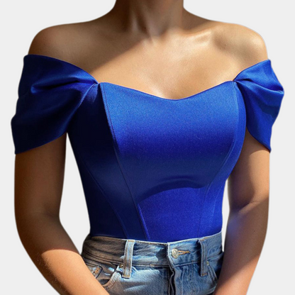 Top Off-Shoulder en Coton | Élégance Confortable et Polyvalente