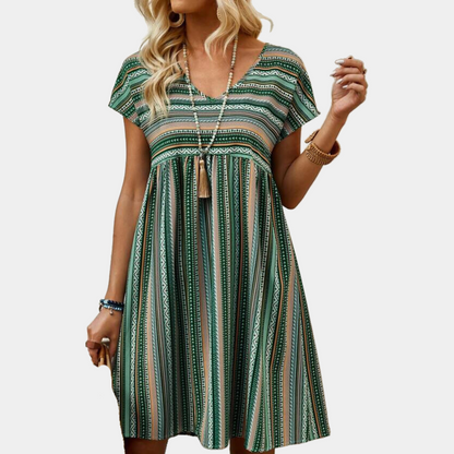 Robe d'été rayée pour Femmes | Confort et Élégance en Toute Occasion