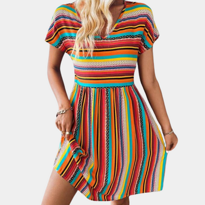 Robe d'été rayée pour Femmes | Confort et Élégance en Toute Occasion