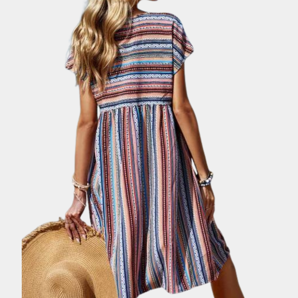 Robe d'été rayée pour Femmes | Confort et Élégance en Toute Occasion
