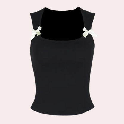 Top Court Femme Classique en Polyester | Style Élégant et Confortable