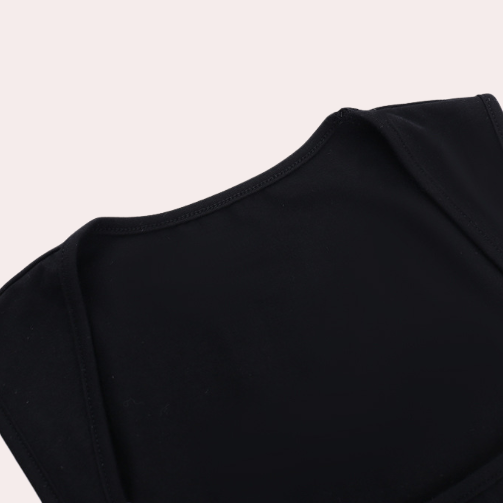 Top Court Femme Classique en Polyester | Style Élégant et Confortable