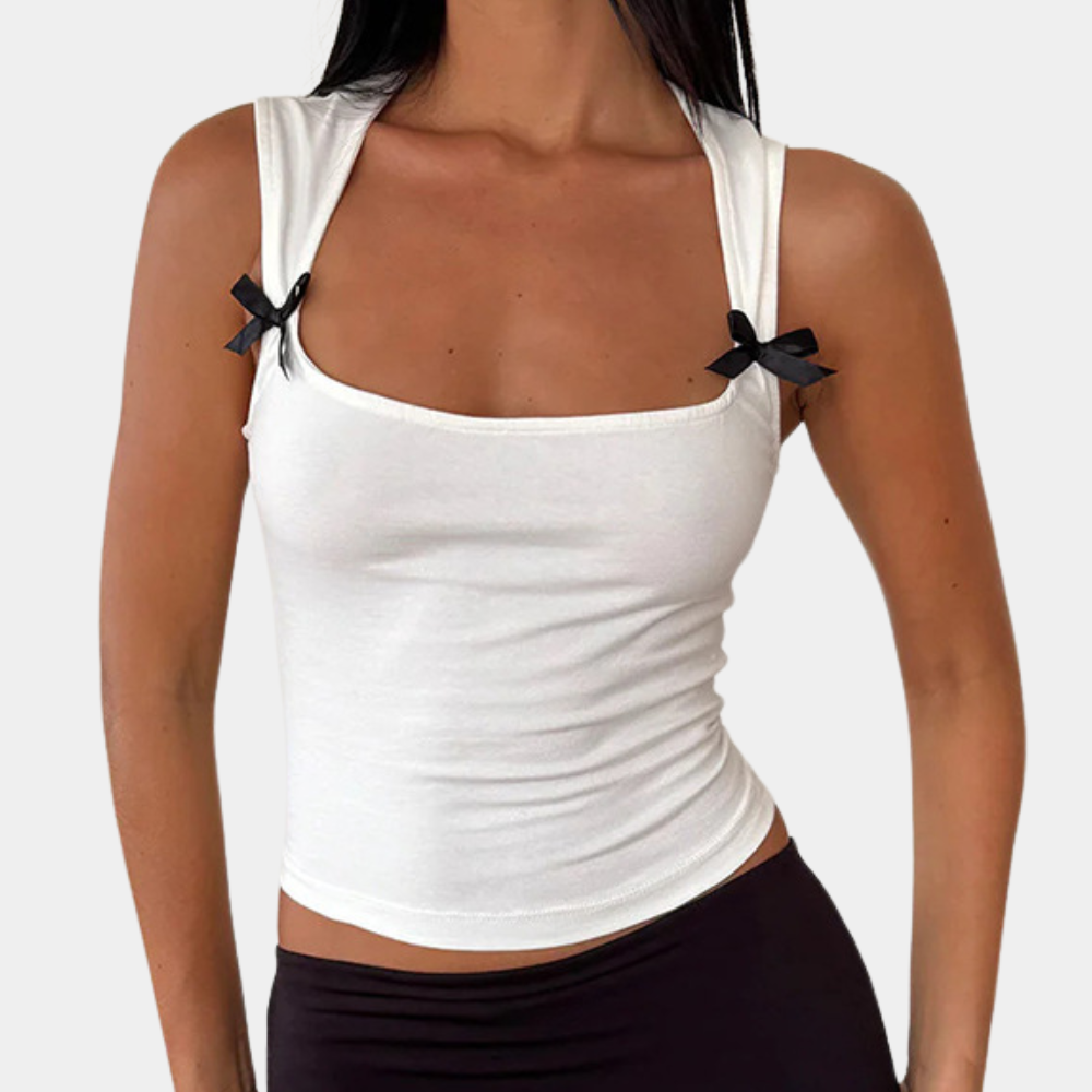 Top Court Femme Classique en Polyester | Style Élégant et Confortable