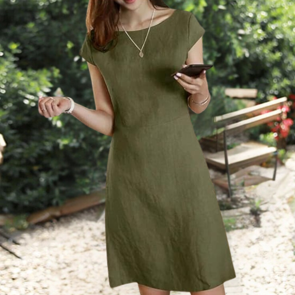 Robe A-Line Coton pour Femmes | Tissu Léger et Style Polyvalent