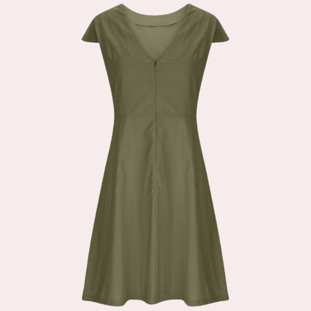 Robe A-Line Coton pour Femmes | Tissu Léger et Style Polyvalent