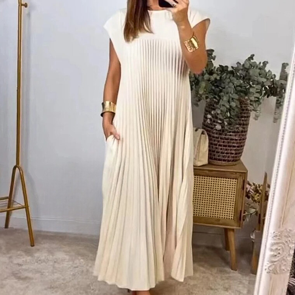 Robe Plissée Élégante pour Femmes | Confort et Style pour Toutes Occasions
