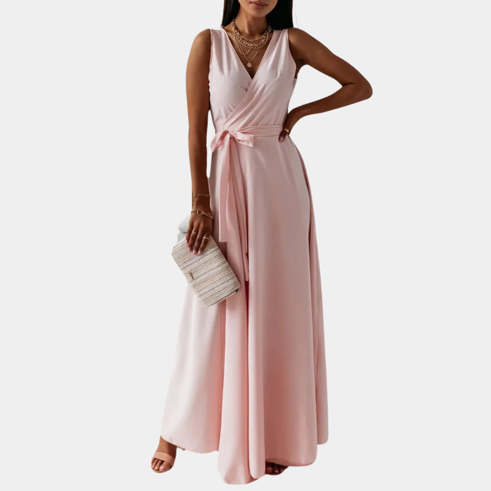 Robe Maxi Élégante pour Femmes | Décolleté en V Flatteur et Confort Optimal