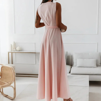 Robe Maxi Élégante pour Femmes | Décolleté en V Flatteur et Confort Optimal