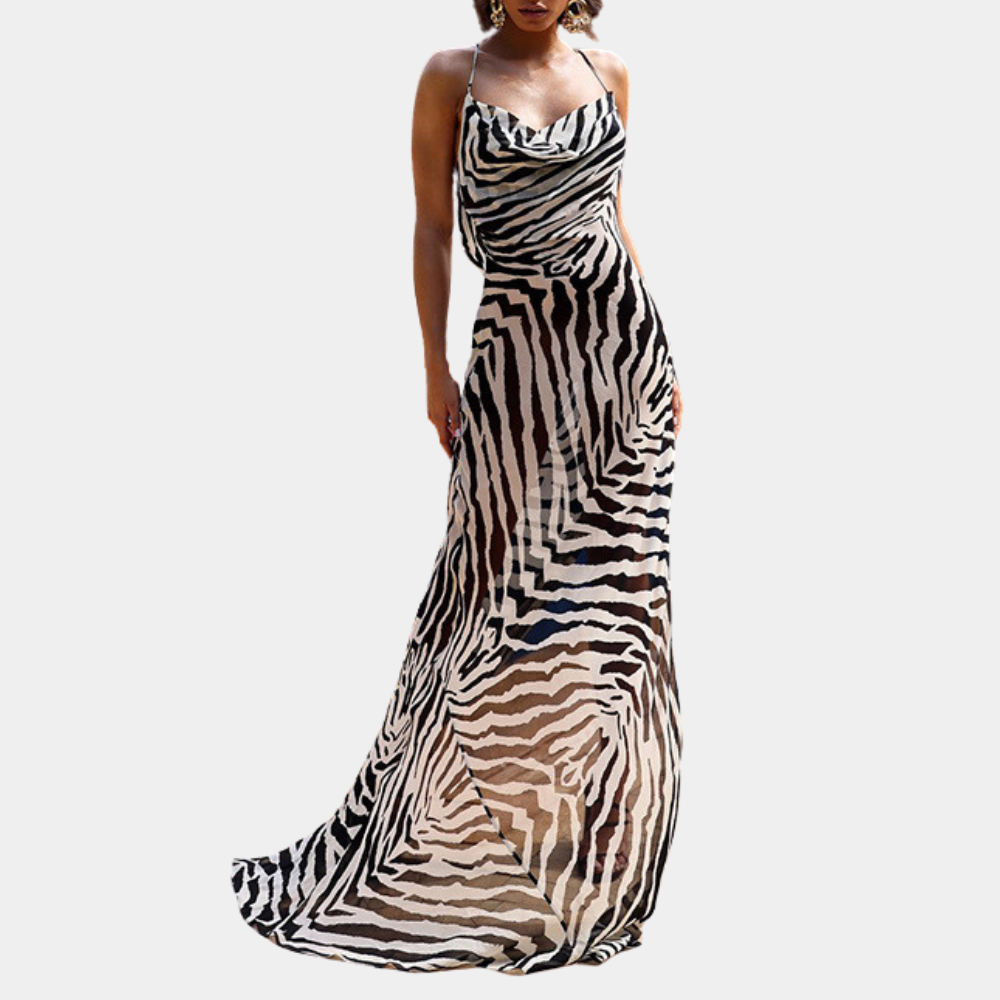 Robe Maxi Élégante Sans Dos | Design Glamour et Confort Optimal