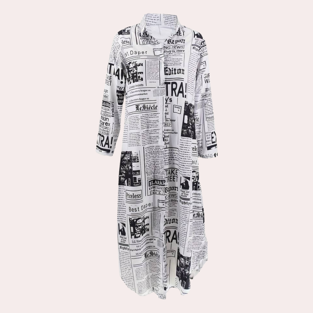 Robe Imprimée Artistique de Luxe | Style Unique et Tendance