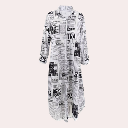 Robe Imprimée Artistique de Luxe | Style Unique et Tendance