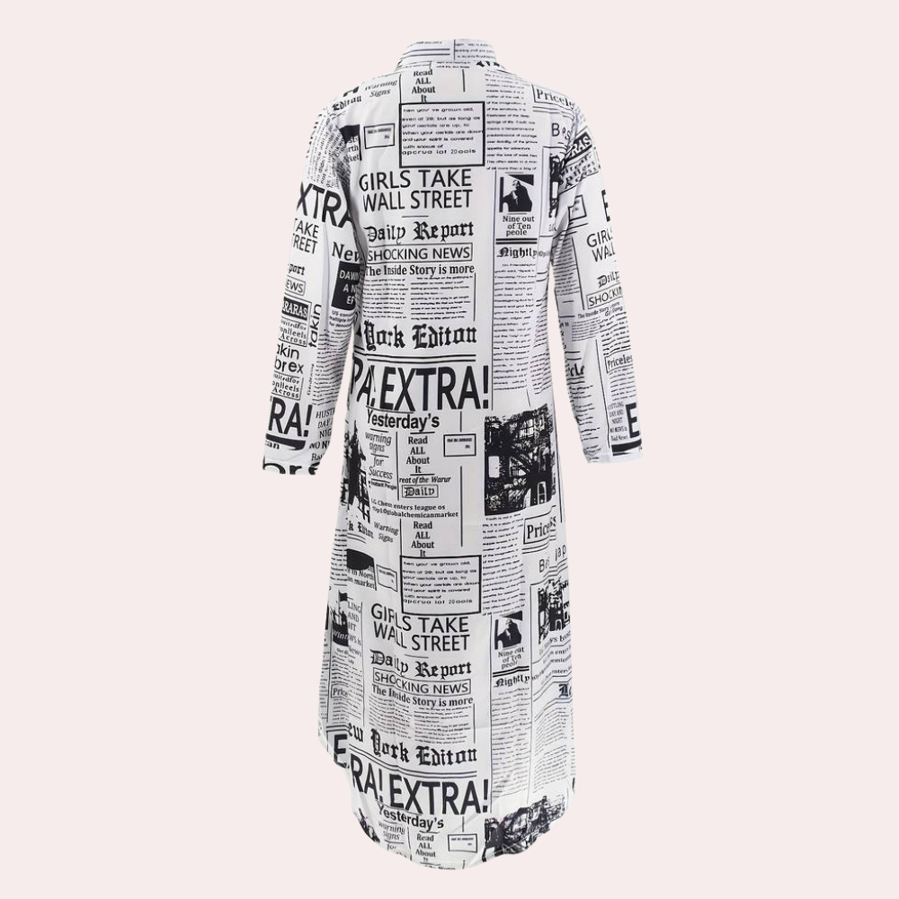 Robe Imprimée Artistique de Luxe | Style Unique et Tendance